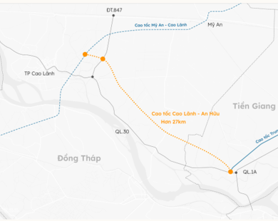 Cao tốc Cao Lãnh - An Hữu được khởi công